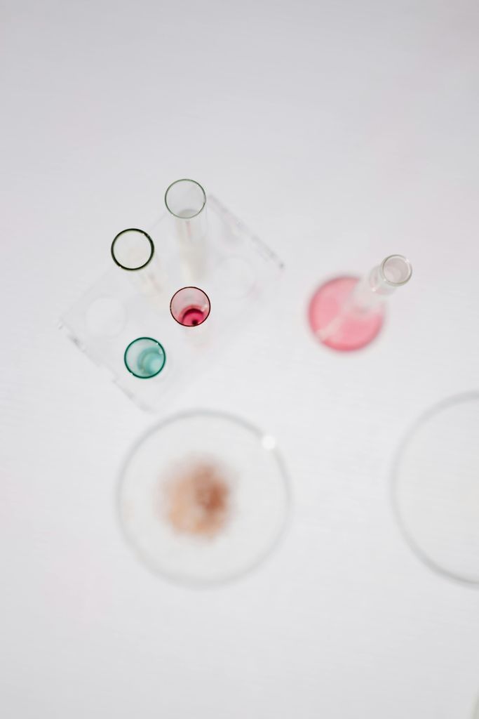A Flat Lay of Chemistry DishesÂ