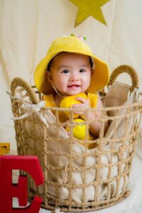 Baby in Basket